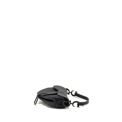 Dior Mini Saddle Purse Calfskin So Black