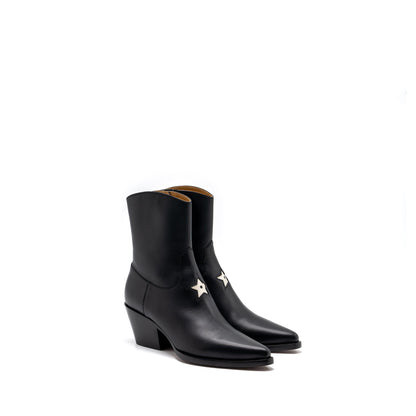 Dior Size 36 L.A Heeled Ankle Boots Calfskin Black