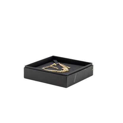 Chanel CC and Hearts Chain Chocker Crystal Light Gold Tone