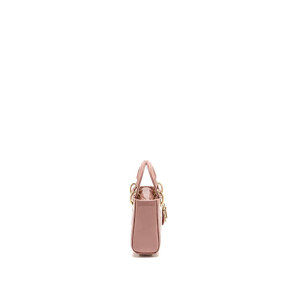 Dior Micro Lady dior patent leather dark pink