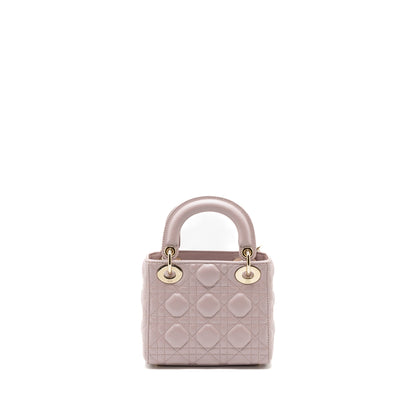 Dior Mini Lady Dior Purse lambskin Light Pink