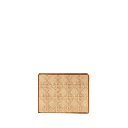 Dior 30 Montaigne Dea Pouch Natural Cannage Raffia Beige/Multicolour