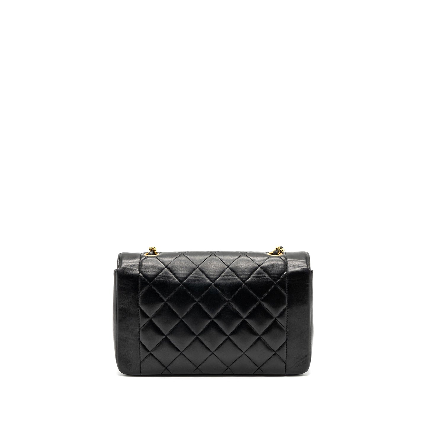 Chanel Vintage Diana Flap Bag Lambskin Black GHW