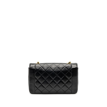 Chanel Vintage Diana Flap Bag Lambskin Black GHW