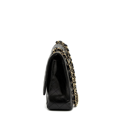 Chanel Maxi Classic Single Flap Bag Lambskin Black GHW