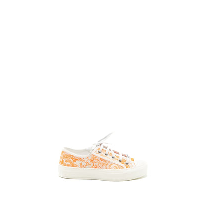 Dior size 36.5 Walk N Dior Sneaker White/Orange