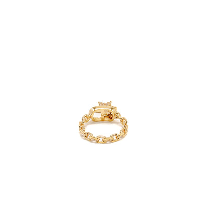 Dior Size M and Star Ring Crystal Gold Tone
