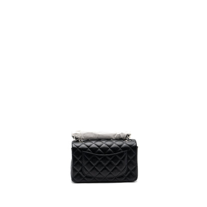 Chanel mini rectangular flap bag lambskin black SHW  (microchip)