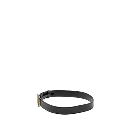 Dior size 80 30 Montaigne belt leather belt black