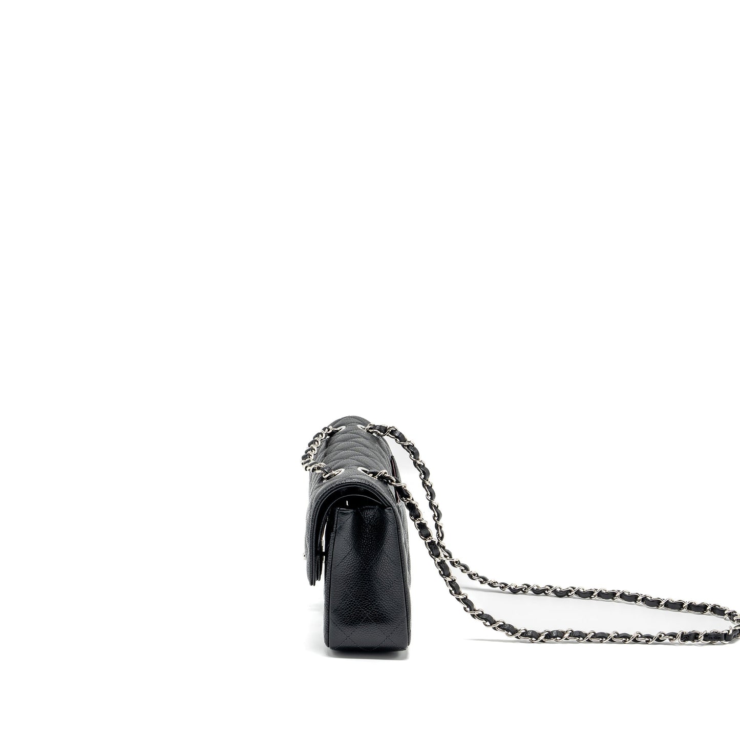 Chanel Small Classic Double Flap Bag Caviar Black SHW (microchip)