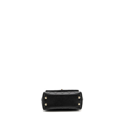 Chanel Mini CocoHandle Caviar Black LGHW (Microchip)