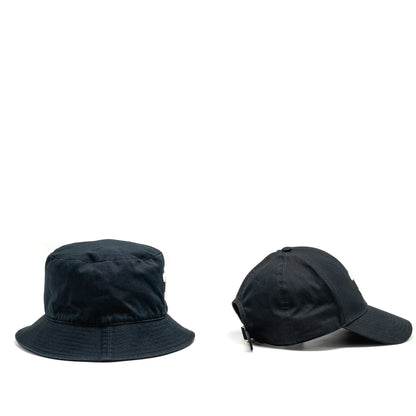 Celine Size S Triomphe Bob and Baseball Cap Cotton Black (Sell in Set)