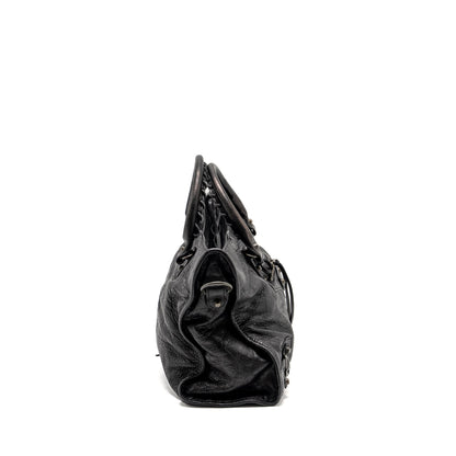 Balenciaga Giant City Purse Leather Black ruthenium Hardware
