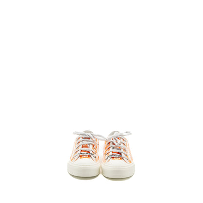 Dior size 36.5 Walk N Dior Sneaker White/Orange