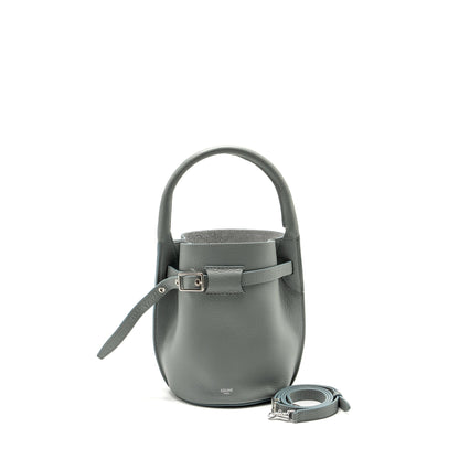 Celine Nano Bucket Big Purse Grained Calfskin Storm