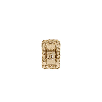 Chanel CC Logo And Crown Brooch Crystal LGHW