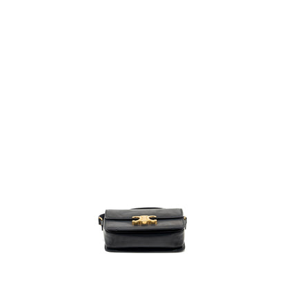 Celine Teen Triomphe Purse Calfskin Black