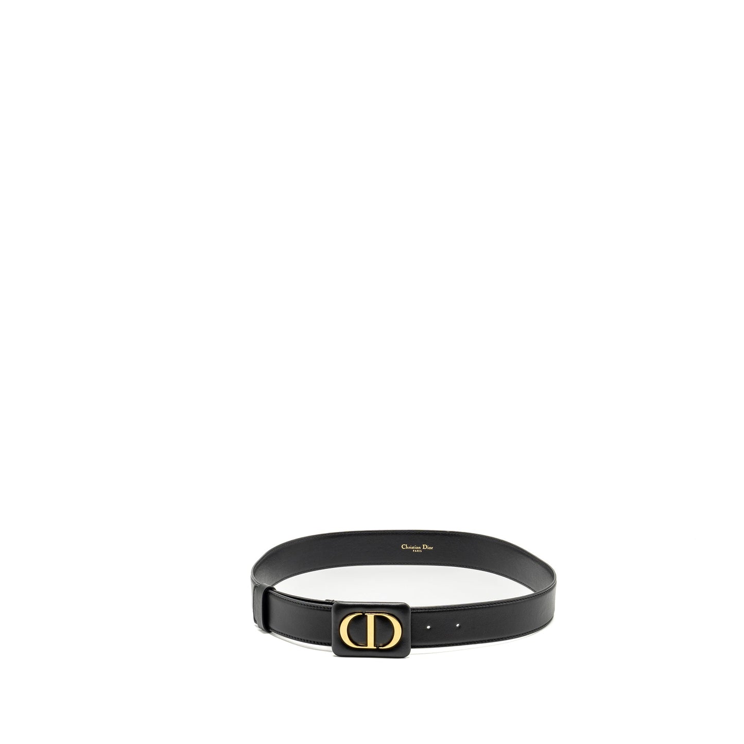 Dior size 80 30 Montaigne belt leather belt black