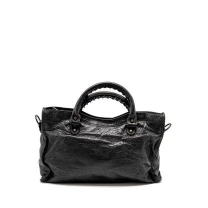Balenciaga Giant City Purse Leather Black ruthenium Hardware