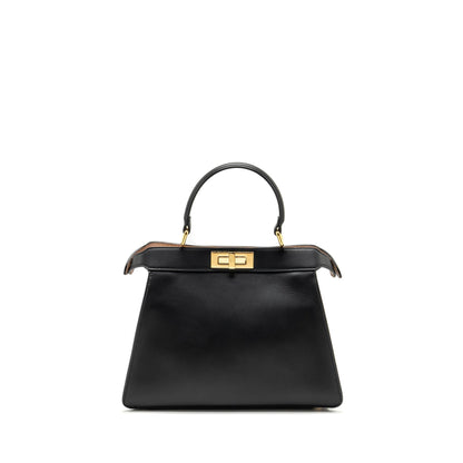 Fendi ISEEU Medium Peekaboo Calfskin Black/Light Pink