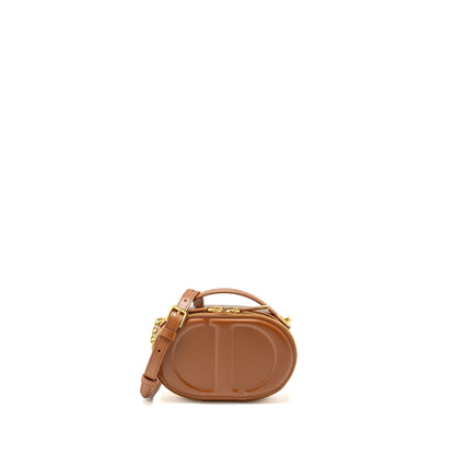 Dior Signature Pouch with Chain Calfskin Golden Saddle
