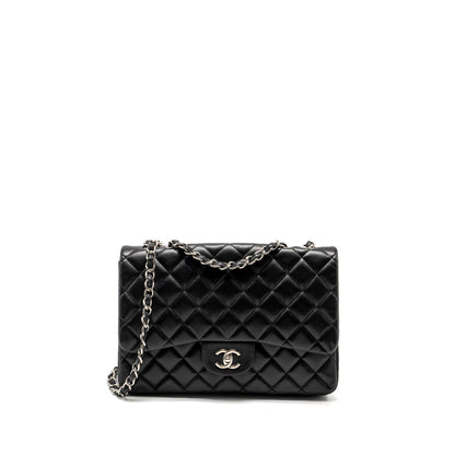 Chanel Jumbo Classic single Flap Bag Lambskin Black SHW