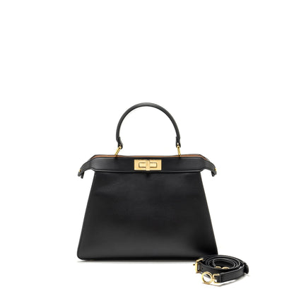 Fendi ISEEU Medium Peekaboo Calfskin Black/Light Pink