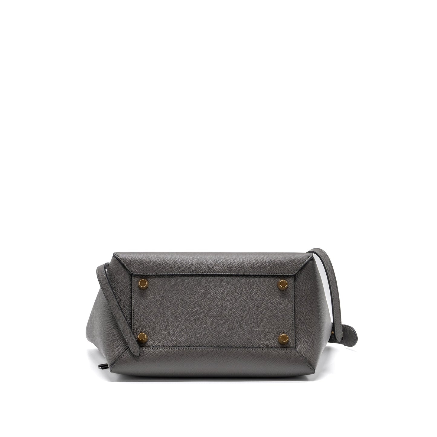 Celine Mini Belt Purse Grained Calfskin Dark Grey