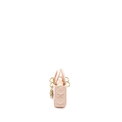 Dior Lady D-Joy Micro Purse Lambskin Powder Pink