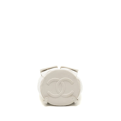 Chanel 22s mini backpack Grained calfskin white LGHW(Microchip)