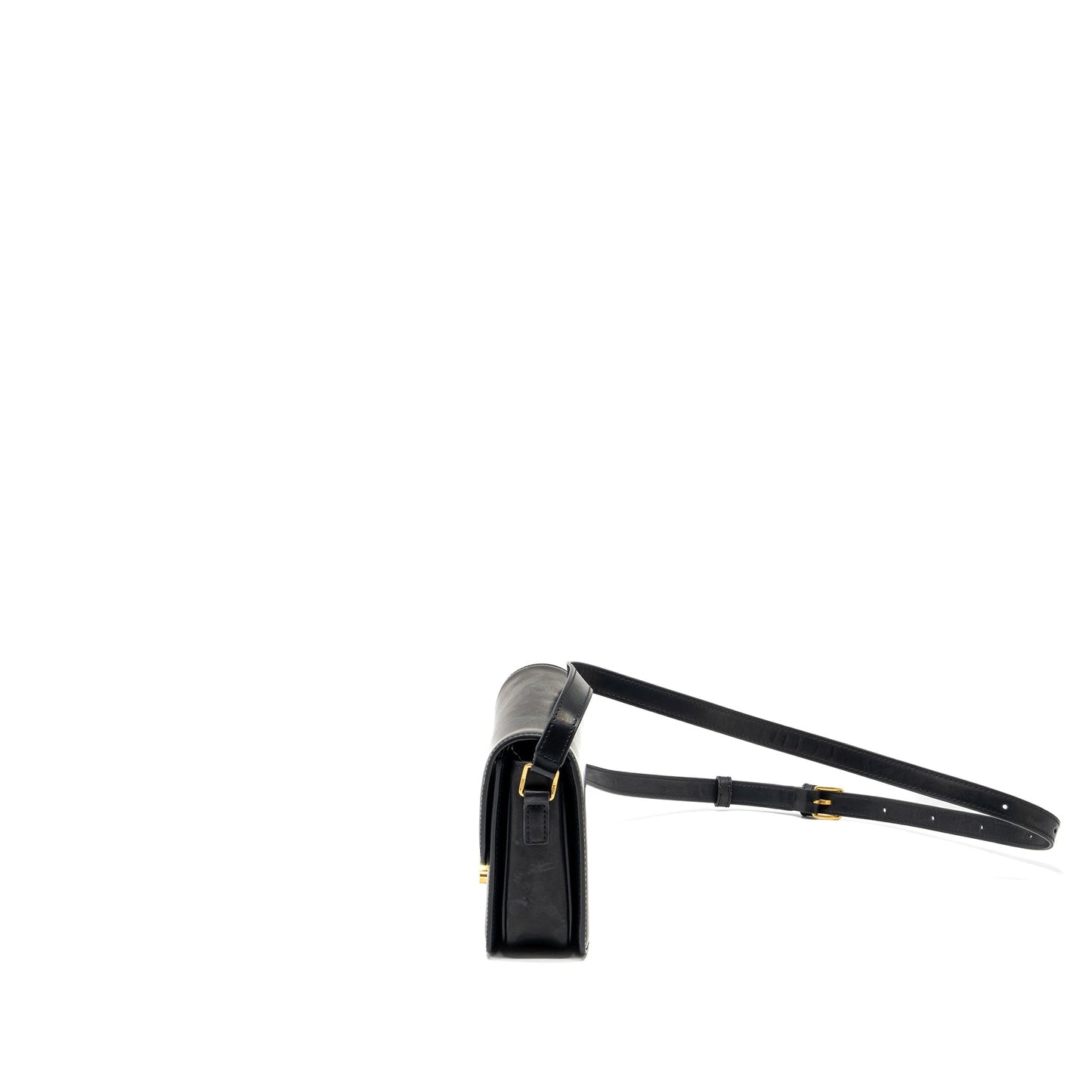 Celine Teen Triomphe Purse Calfskin Black