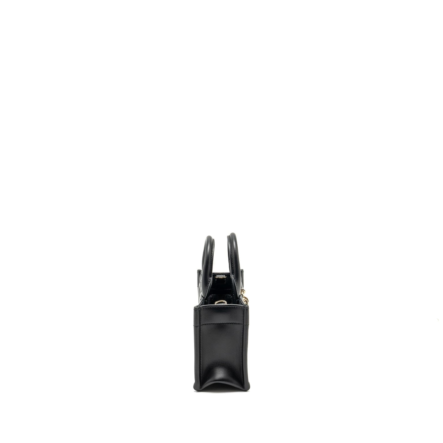 Dior Dioramour Mini Dior Book Tote Macrocannage Calfksin Black