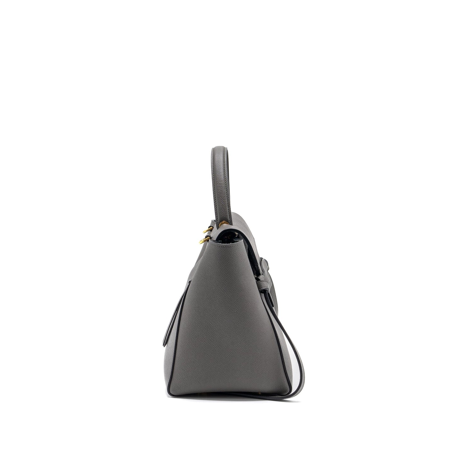 Celine Mini Belt Purse Grained Calfskin Dark Grey