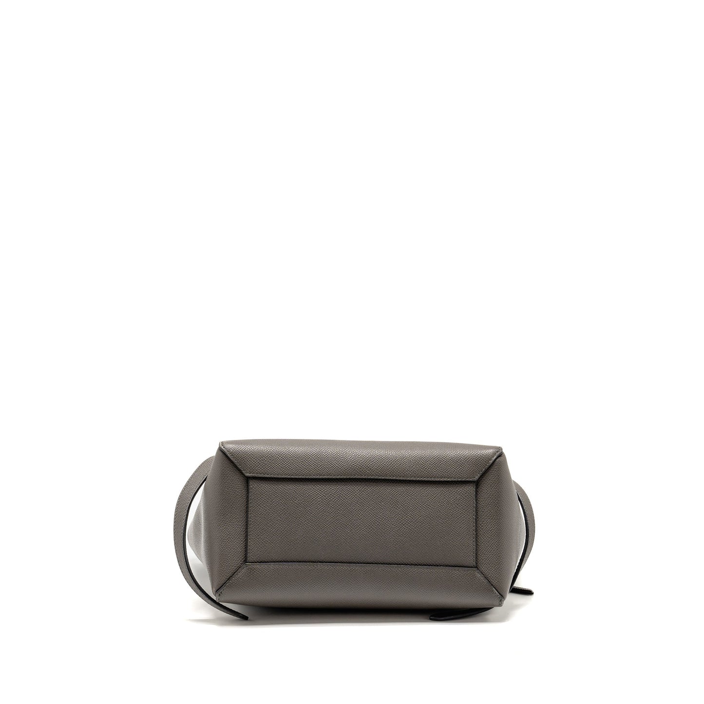 CELINE Micro Belt Purse Grained Calfskin Grey