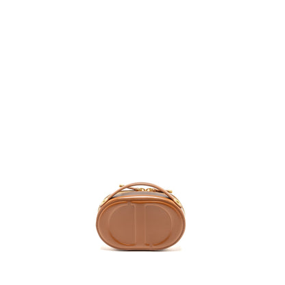 Dior Signature Pouch with Chain Calfskin Golden Saddle