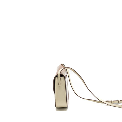 Luxury CELINE troutteur crossbody bag leather caramel / cream