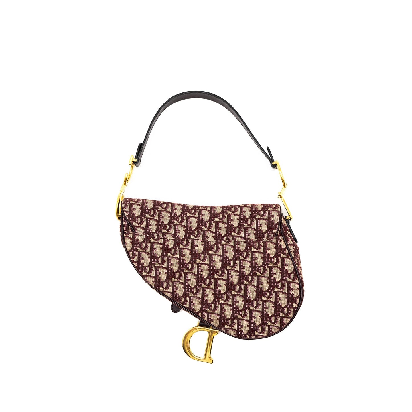 Dior Saddle Purse Red Oblique Embroidery