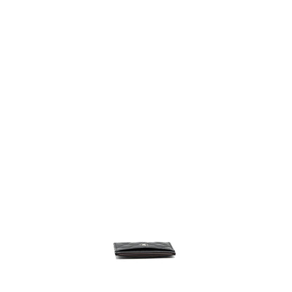 Chanel classic card holder caviar black SHW
