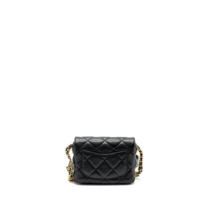 Chanel Mini Twist Your Button Flap Bag Caviar Black GHW(Microchip)