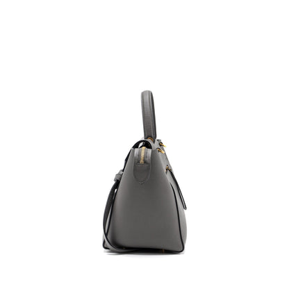 Celine Mini Belt Purse Grained Calfskin Dark Grey