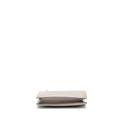 Celine mini clasp Mini Purse light grey leather