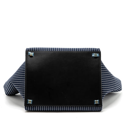 Celine phantom luggage Purse canvas / leather dark blue / black