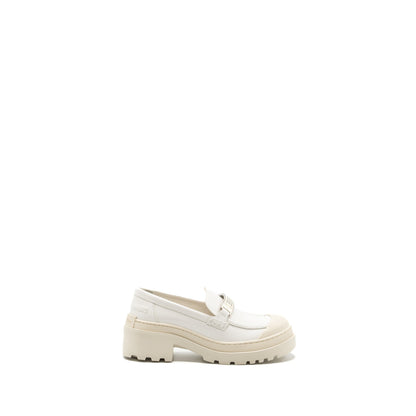 Dior size 38.5 code loafer calfskin white