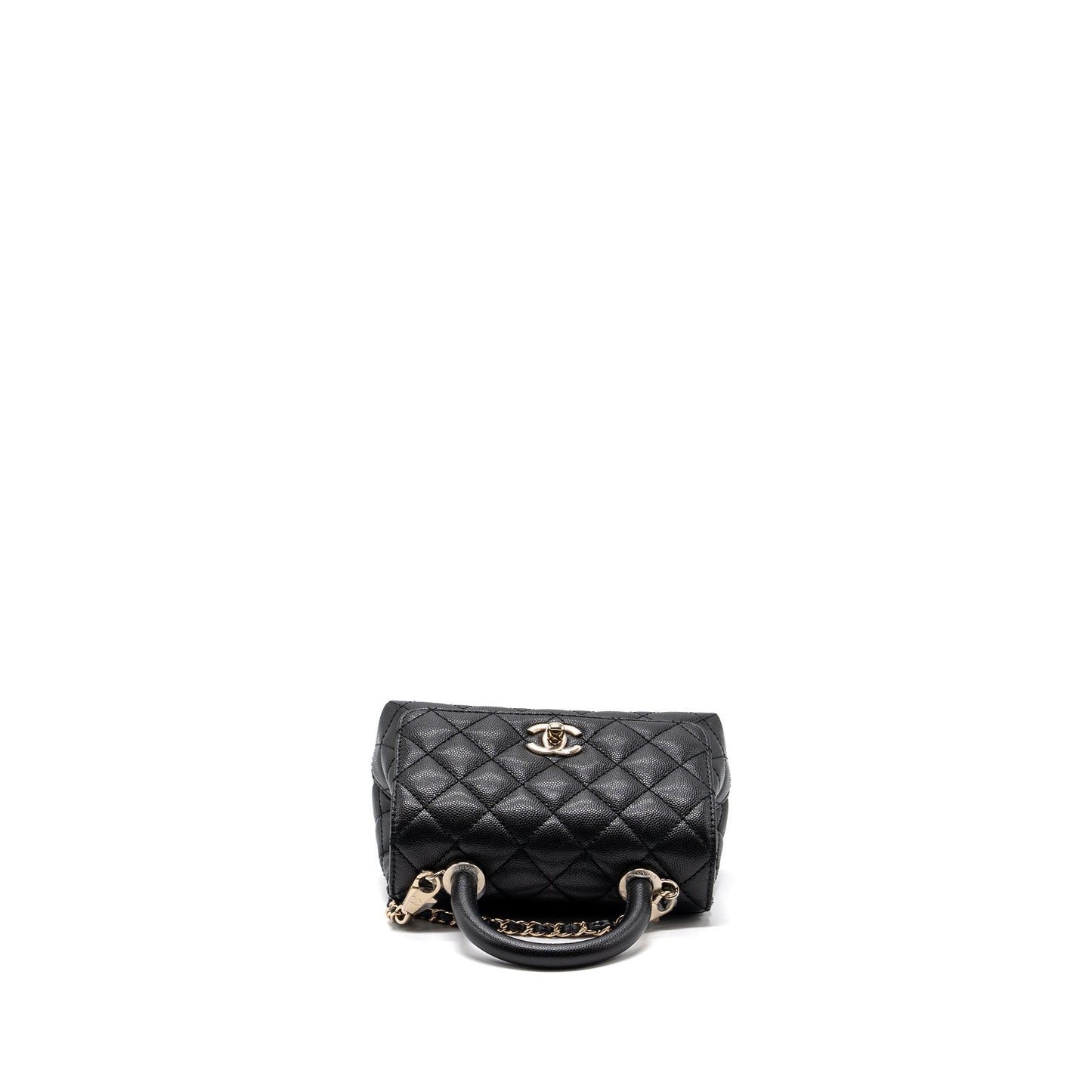 Chanel Coco handle Mini Caviar Black LGHW (Microchip)
