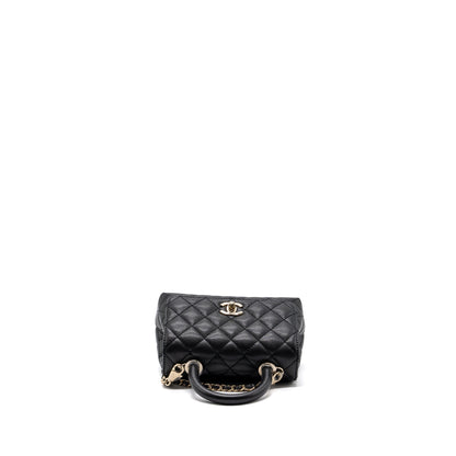 Chanel Coco handle Mini Caviar Black LGHW (Microchip)