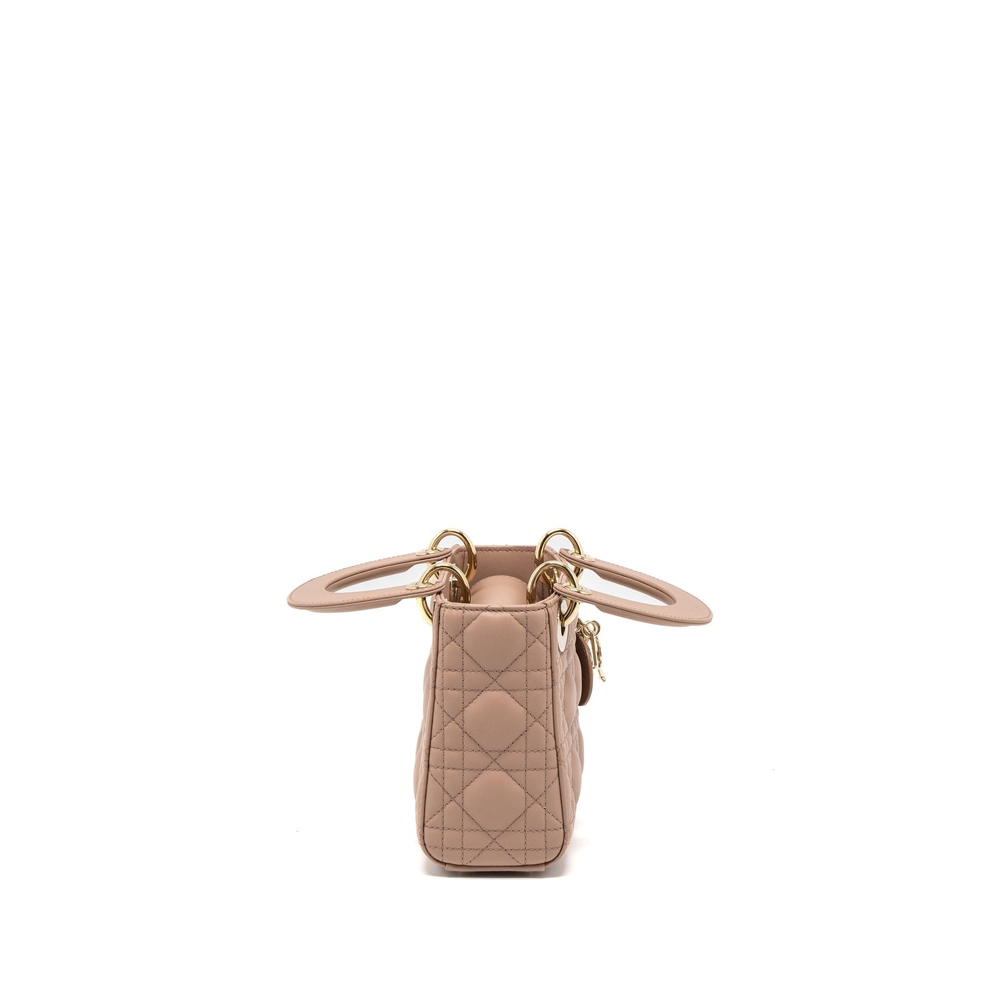 Dior Mini Lady Dior Cannage Lambskin Blush