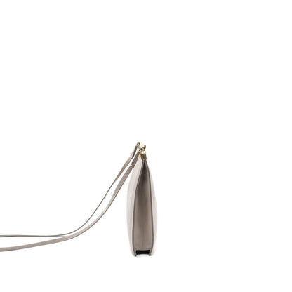 Celine mini clasp Mini Purse light grey leather
