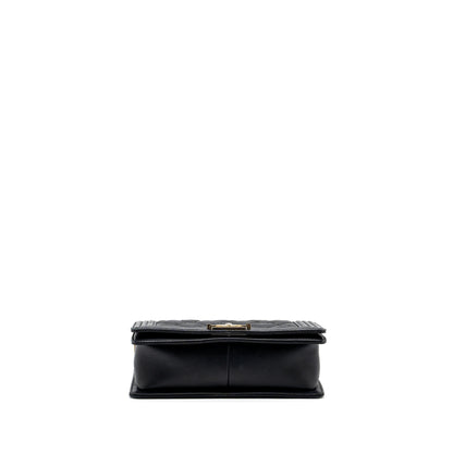 Chanel medium boy bag calfskin black multicolour hardware