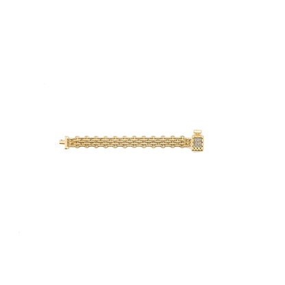 Chanel perfume bottle bracelet gold tone