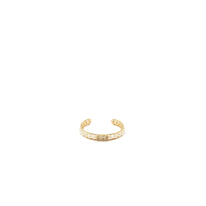 Dior Pearl Bangle Bracelet Crystal/Pearl/Gold Tone